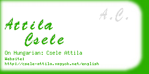 attila csele business card